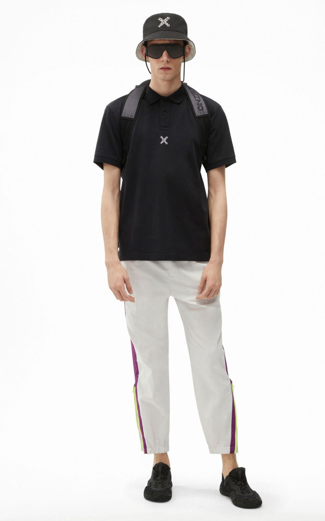 Kenzo Sport Polo Erkek Siyah | 6390-XNOHY